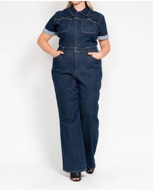 Judy Blue High Waist Tummy Control Jumpsuit - Blue