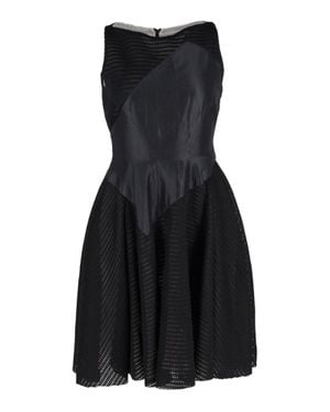 Antonio Berardi Sleeveless Open-Knit Mini Dress - Black
