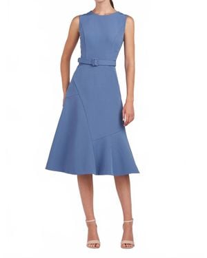 Kay Unger Janet Midi Dress - Blue