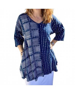 Iguana Kiana Flowy And Funky Top - Blue