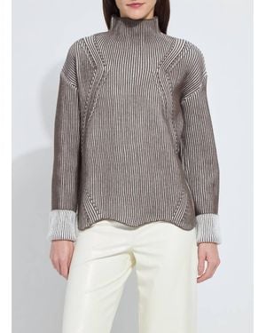 Lyssé Hyacinth Rib Sweater - Gray