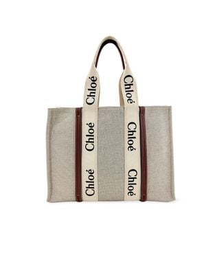 Chloé Woody Medium Tote Bag - Metallic