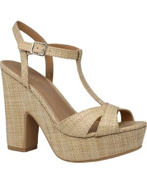 Sun & Stone Jamie Cork Strappy Platforms - White