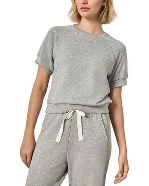 Lilla P Short Sleeve Terry Sweatshirt - Gray