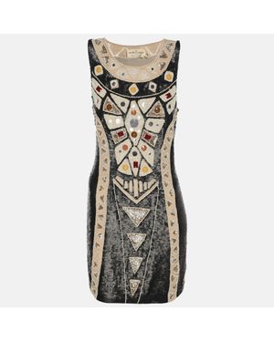 Needle & Thread Sequin And Bead Embellished Sleeveless Top - Black