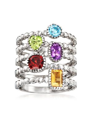 Ross-Simons Gemstone Jewelry Set: 5 Rings - Metallic