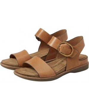 Söfft Bali Flat Leather Sandal - Black