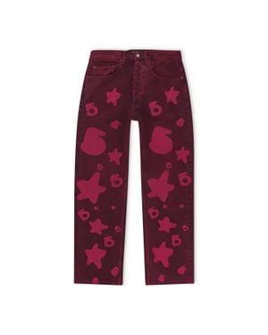 Sp5der Beluga Denim Jeans - Red
