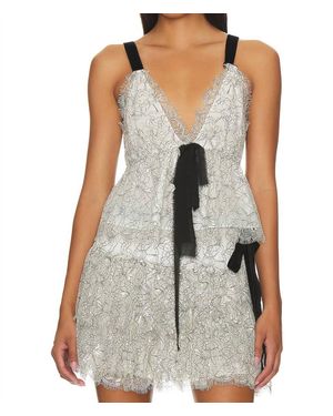 LoveShackFancy Mendes Top - Gray