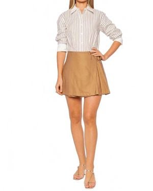 Jonathan Simkhai Frankie Mini Combo Mini Shirt Dress - White