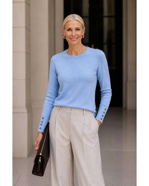 J'Envie/Eli Cammi Crewneck Sweater - Blue
