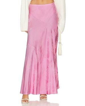 LoveShackFancy Booker Maxi Skirt - Pink