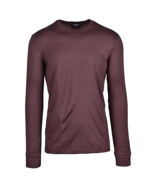 DSquared² Silky Modal-Blend T-Shirt - Purple