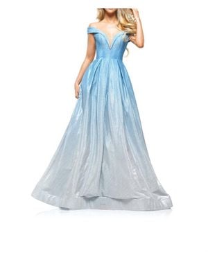 Colors Dress Glitter Ball Gown - Blue