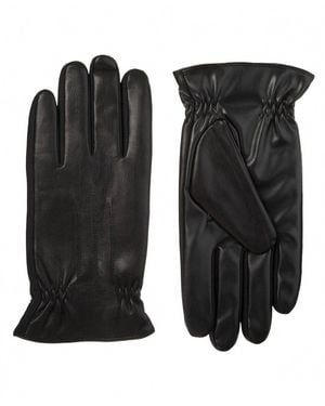 Isotoner Sleekheat Stretch Faux Nappa Gloves - Black