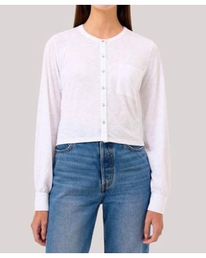 Goldie Julia Crop Shirt - White