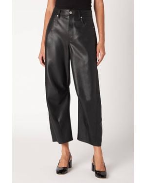 Blank NYC Leather Barrel Pant - Black