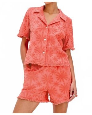 Rails Tiff Sunburst Top - Red