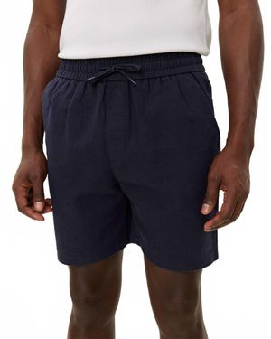 Les Deux Otto Linen Shorts - Blue