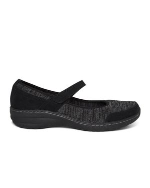 Aetrex Mina Mary Jane Shoes - Black
