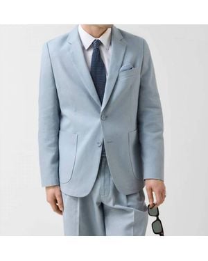 Percival Tailored Linen Blazer - Blue