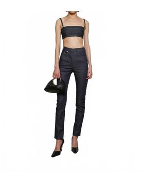 Jacquemus Pre-Loved Le Bandeau Bisou De-Nimes Top - Blue