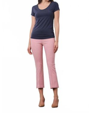 Avenue Montaigne Leo Flare Cut Leg Pants - Blue