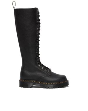 Dr. Martens 1B60 Bex Tall Leather Lace-Up Boots - Black