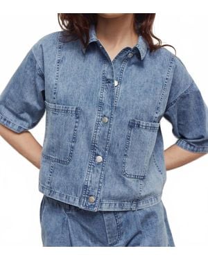 Melissa Nepton Irina Short Sleeve Jacket - Blue