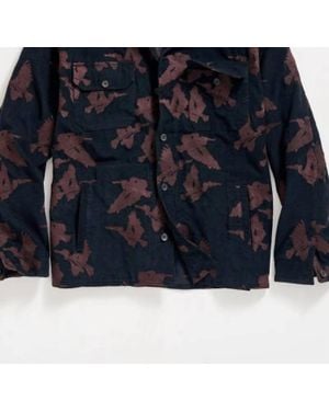 Billy Reid Andres Embroidered Overshirt - Blue