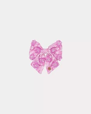 Lilly Pulitzer Girls Embellished Bow Barrette - Pink