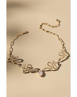 Ettika Serpentina Choker Necklace - Natural
