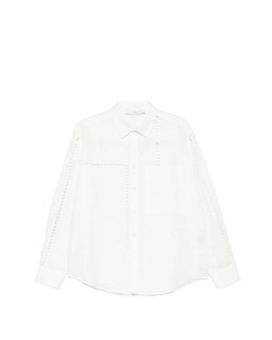 Tela Mindy Relaxed Fit Cotton Shirt - White
