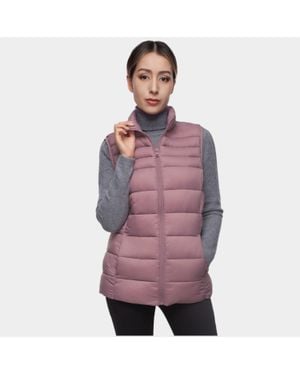 Rokka&Rolla Quilted Puffer Vest - Purple