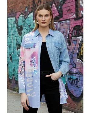 FRANK LYMAN Woven Blouse - Blue