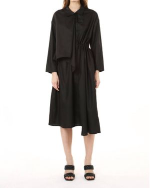 Beulahstyle Shirt Dress - Black