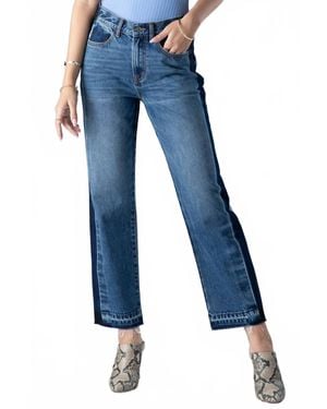 Ceros Blake Hi-Rise Boyfriend Jean - Blue