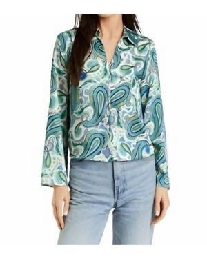 Drew Celine Paisley Shirt - Blue