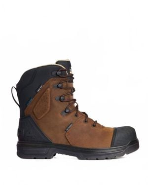 Ariat Turbo Outlaw 8" Csa H20 Insulated Composite Toe Work Boots - Brown