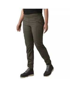 Prana Koen Pants Reg Grape Leaf Elastic Waist Skinny Leg Ddr2370 - Black