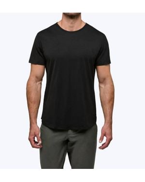 Cuts Ao Curve-Hem Tee - Black
