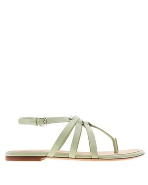 Ferragamo Ferragamo Alina Strappy Flat Sandals, Size 7 C - Metallic