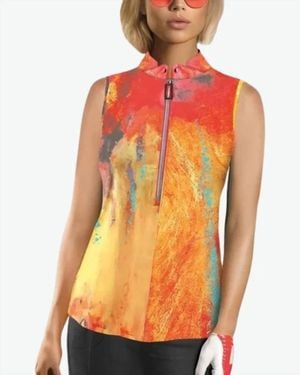 Jamie Sadock Crayola Splash Sleeveless Top - Orange