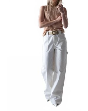 SER.O.YA Angelique Straight Leg Pants - White