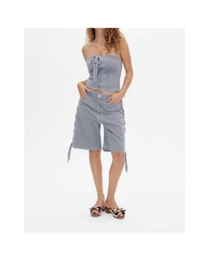 Baum und Pferdgarten Maoki Cropped Top - Blue