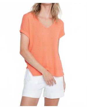 Renuar Harbor Breeze Knit Top - Orange