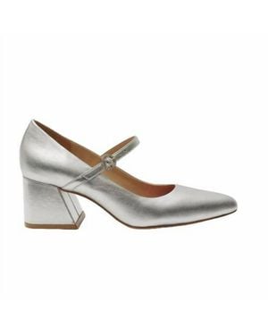 Claudia Lisotta Block Heel Mary Janes - White