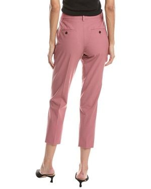Theory Treeca 2 Wool-Blend Pant - Red