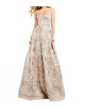 Jovani Elegant A-Line Gown - Natural