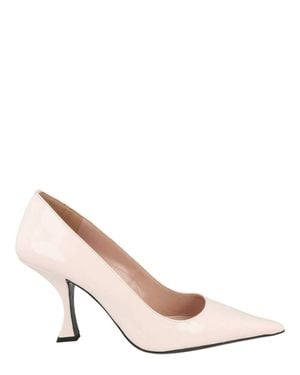 BY FAR Viva Patent Leather Pumps - Pink